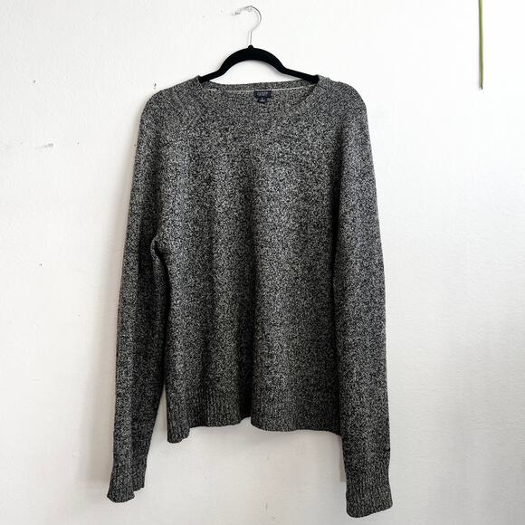 J.Crew Gray 100% Lambswool Knit Sweater Classic Minimalist Preppy Large - Picture 1 of 6